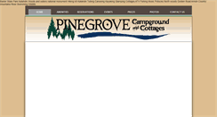 Desktop Screenshot of pinegrovecampgroundandcottages.com